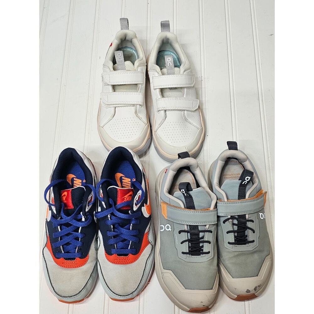 On Cloud hero, On cloud Roger and Nike Air max1 SET of 3 PAIRS KIDS SIZE 1